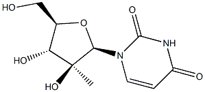 1-((2R,3S,4R,5R)-3,4-二羟基-5-(羟甲基)-3-甲基四氢呋喃-2-基)嘧啶-2,4(1H,3H)-二酮,114262-49-6,结构式