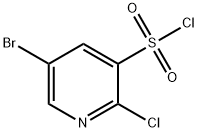 5-溴-2-氯吡啶-3-磺酰氯 结构式