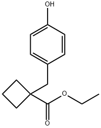 ETHYL1-(4-HYDROXYBENZYL)CYCLOBUTANE-1-CARBOXYLATE Structure