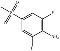 2,6-二氟-4-甲砜基苯胺, 1147557-74-1, 结构式