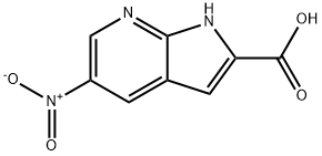 5-Nitro-7-azaindole-2-carboxylic acid Structure