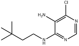 6-Chloro-N4-(3,3-diMethyl-butyl)-pyriMidine-4,5-diaMine Structure