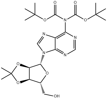 Adenosine, N,N-bis[(1,1-diMethylethoxy)carbonyl]-2',3'-O-(1-Methylethylidene)- Structure