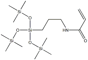 3-丙烯酰胺丙基三(三甲基硅氧基)硅烷, 115258-10-1, 结构式