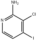 3-クロロ-4-ヨードピリジン-2-アミン 化学構造式