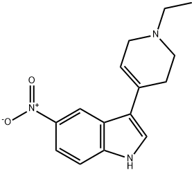3-(1-Ethyl-1,2,3,6-tetrahydropyridin-4-yl)-5-nitro-1H-indole Structure