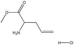 2-アミノペント-4-エン酸メチル塩酸塩 化学構造式