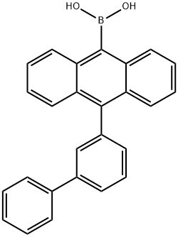 10-(3-联苯)蒽-9-硼酸,1155911-88-8,结构式