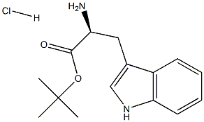 (S)-tert-butyl 2-aMino-3-(1H-indol-3-yl)propanoate hydrochloride Structure