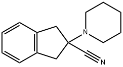 2-(piperidin-1-yl)-2,3-dihydro-1H-indene-2-carbonitrile Structure