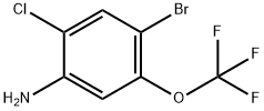 4-broMo-2-chloro-5-(trifluoroMethoxy)aniline Struktur