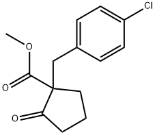 1-[(4-Chlorophenyl)Methyl]-2-oxocyclopentanecarboxylic Acid Methyl Ester Structure