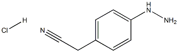 Benzeneacetonitrile, 4 - hydrazinyl - , hydrochloride Struktur
