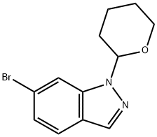 6-broMo-1-(tetrahydro-2H-pyran-2-yl)-1H-indazole Structure