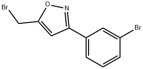 5-(BroMoMethyl)-3-(3-broMophenyl)isoxazole Structure