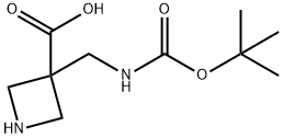 3-(Boc-aMinoMethyl)azetidine-3-carboxylic acid Structure