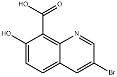 3-BroMo-7-hydroxyquinoline-8-carboxylic acid Struktur
