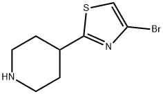 4-溴-2-(哌啶-4-基)噻唑, 1159815-51-6, 结构式