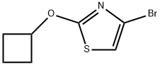 4-Bromo-2-(cyclobutoxy)thiazole Structure