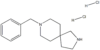 2,8-Diazaspiro[4.5]decane, 8-(phenylMethyl)-, hydrochloride (1:2) Structure