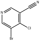 5-BroMo-4-chloronicotinonitrile 化学構造式