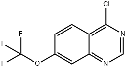 4-クロロ-7-(トリフルオロメトキシ)キナゾリン 化学構造式
