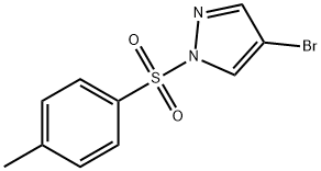 4-ブロモ-1-[(4-メチルベンゼン)スルホニル]ピラゾール 化学構造式