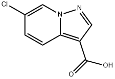 6-chloroH-pyrazolo[1,5-a]pyridine-3-carboxylic acid Struktur