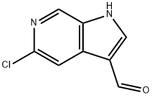 5-氯-1H-吡咯并[2,3-C]吡啶-3-甲醛, 1167056-35-0, 结构式