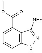 3-氨基-1H-吲唑-4-羧酸甲酯,1167056-94-1,结构式