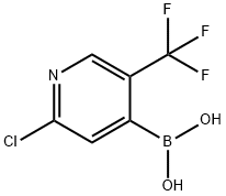 2-CHLORO-5-(TRIFLUOROMETHYL)PYRIDINE-4-BORONIC ACID Struktur