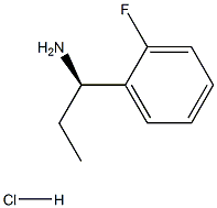 (1R)-1-(2-氟苯基)丙-1-胺盐酸盐,1168139-44-3,结构式