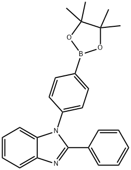 2-苯基-1-[4-(4,4,5,5-四甲基-[1,3,2]二恶英-2-基)-苯基]-1H-苯基咪唑, 1169709-19-6, 结构式