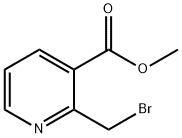 2-(ブロモメチル)ニコチン酸メチル 化学構造式