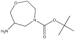 tert-Butyl 6-amino-1,4-oxazepane-4-carboxylate Struktur