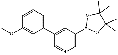 3-(3-METHOXYPHENYL)-5-(4,4,5,5-TETRAMETHYL-[1,3,2]DIOXABOROLAN-2-YL)PYRIDINE|3-(3-甲氧苯基)-5-(4,4,5,5-四甲基-[1,3,2]二氧杂环戊硼烷-2-基)吡啶