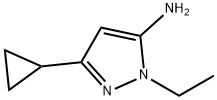 3-cyclopropyl-1-ethyl-1H-pyrazol-5-aMine Structure
