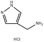 (1H-吡唑-4-基)甲胺二盐酸盐,1172862-88-2,结构式