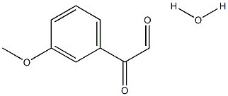 2-(3-Methoxyphenyl)-2-oxoacetaldehyde hydrate Struktur