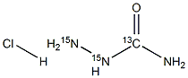 SeMicarbazide-13C,15N2 Hydrochloride Structure