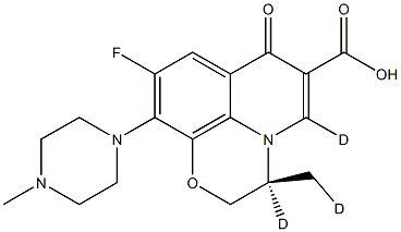 オフロキサシン-D3 化学構造式