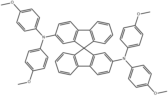 2,2'-MeO-Spiro-TPD, 2,2'-Bis[N,N-bis(4-Methoxy-phenyl)aMino] Structure