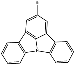 2-broMoindolo[3,2,1-jk]carbazole Struktur