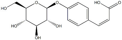 香豆酸-4-葡萄糖苷,117405-48-8,结构式