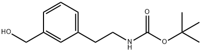 tert-butyl 3-(hydroxyMethyl)phenethylcarbaMate Structure