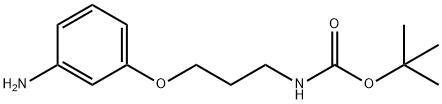 3-(3-N-BOC-氨基丙氧基)苯胺, 1175649-60-1, 结构式
