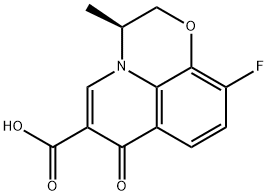 (3S)-10-Fluoro-2,3-dihydro-3-Methyl-7-oxo-7H-pyrido[1,2,3-de]-1,4-benzoxazine-6-carboxylic Acid Structure