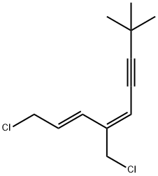 (2E,4E)-1-Chloro-4-(chloroMethyl)-8,8-diMethyl-2,4-nonadien-6-yne Structure