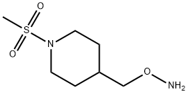 O-[(1-Methylsulfonylpiperidin-4-yl)Methyl]hydroxylaMine Struktur