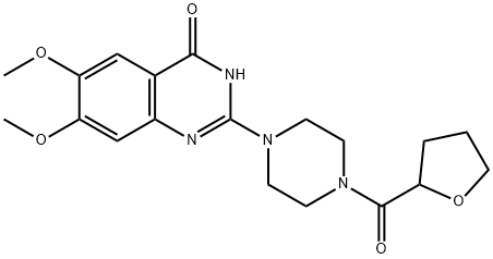 6,7-DiMethoxy-2-(4-(tetrahydrofuran-2-carbonyl)piperazin-1-yl)quinazolin-4(1H)-one Structure